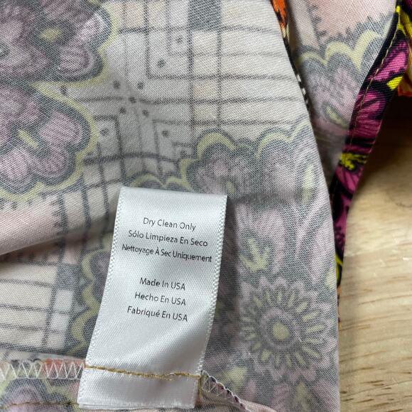 Autumn Adeigbo NWOT Ilona Floral Print Side Cutout Puff Sleeve Blouse Size 4 - Picture 12 of 12